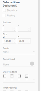 Borders, Padding, and Custom Lines in Tableau